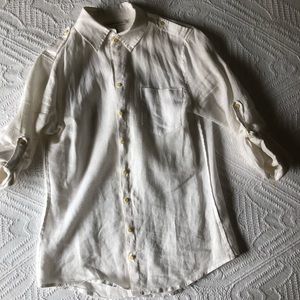 Banana Republic Linen Button Down